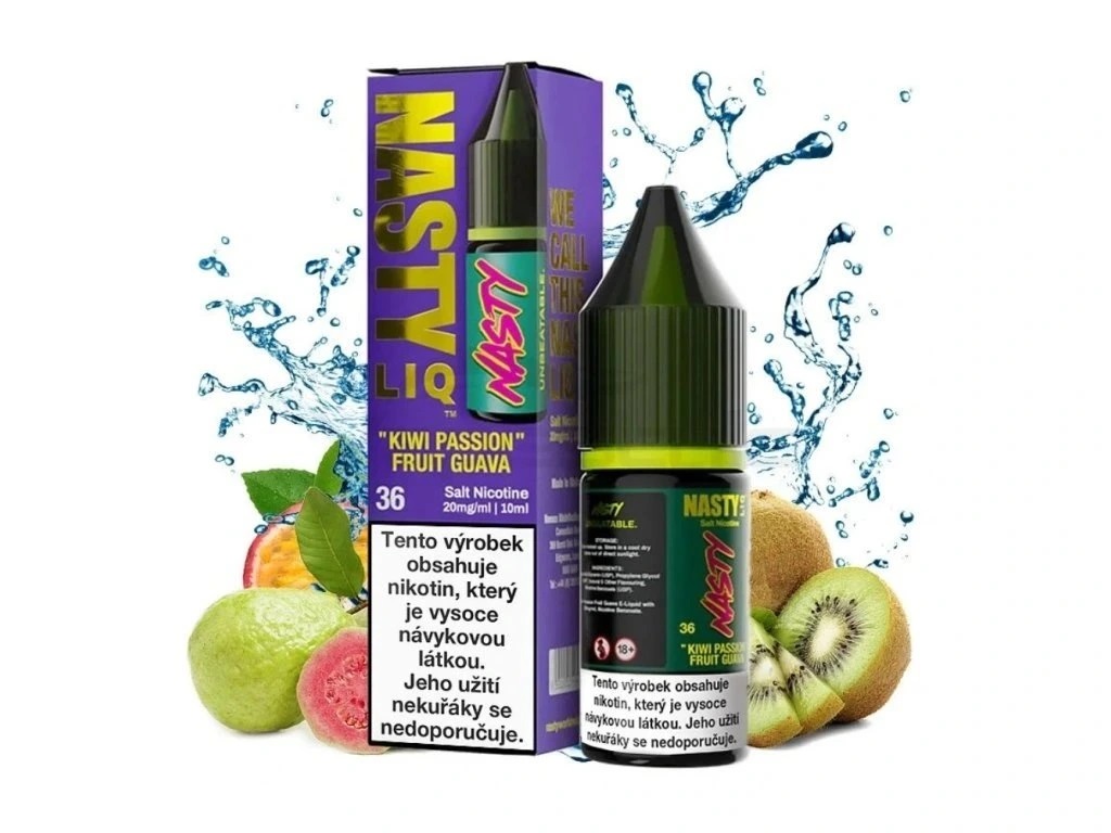 NASTY LIQ Kiwi Passion Fruit Guava 10ml - Liquido salato Nicotina: 20mg
