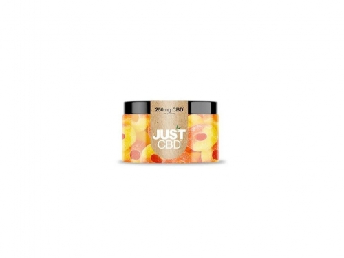 Just CBD Gummies Anelli di pesca 250 mg-500 mg CBD CBD mg: 250