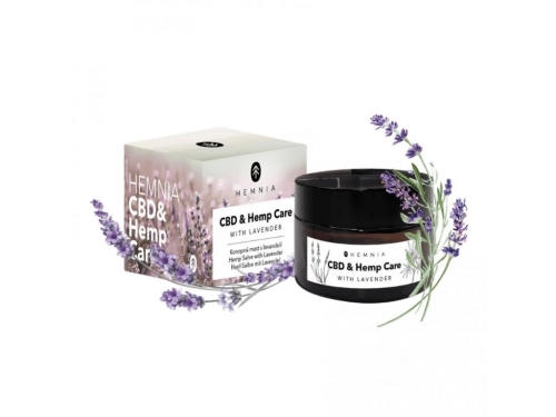 Hemnia CBD& Hemp Care – unguento alla canapa con lavanda 250 mg CBD, 50 ml