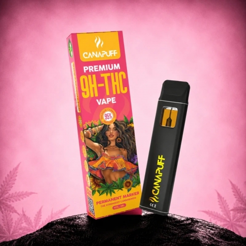 Pennarello indelebile 9H-THC 95% - Monouso - CanaPuff - 1 ml