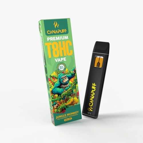 Jungle Monkey 95% T8HC – Canapuff – Jednorazová vape – 1 ml